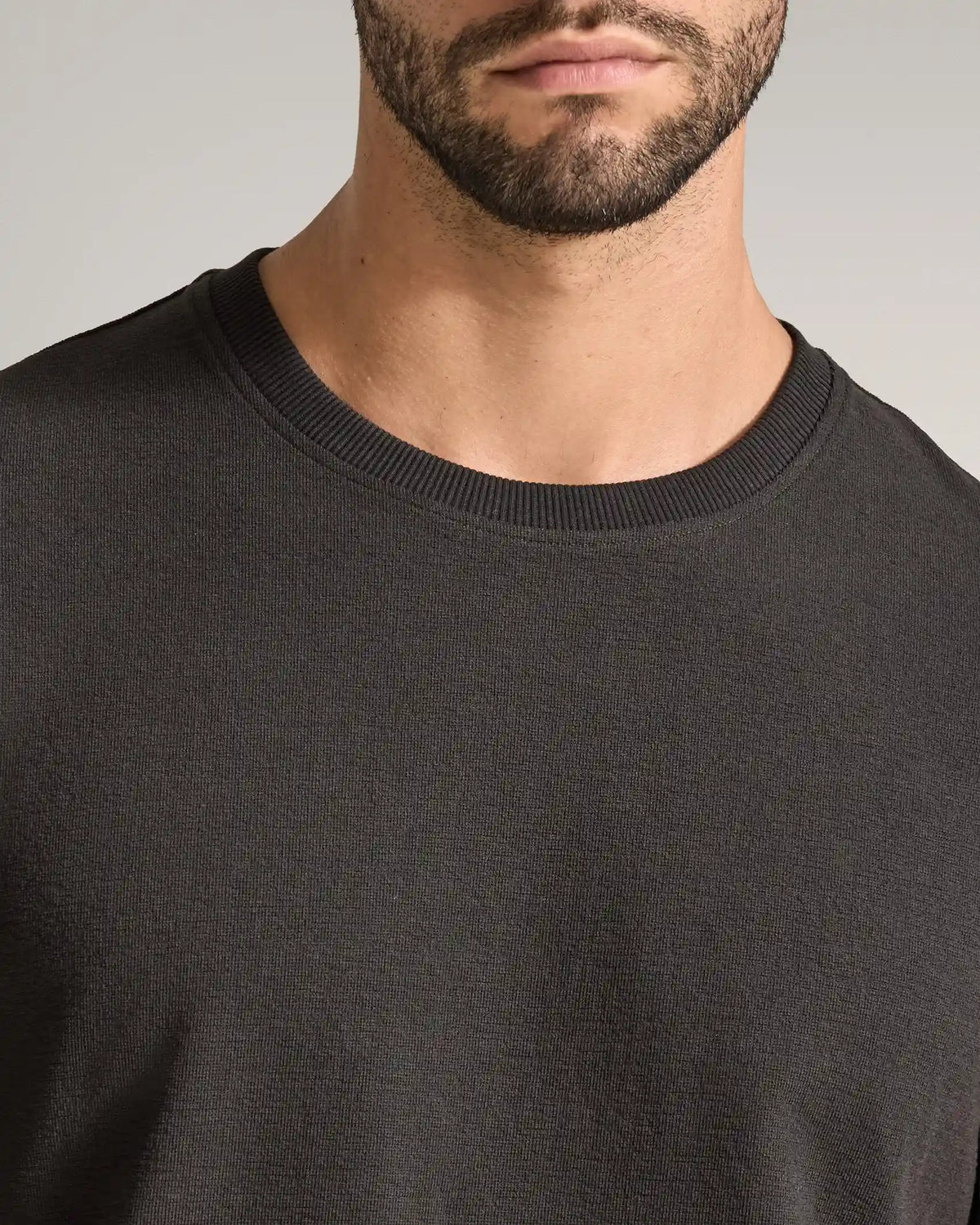 Slub Short Sleeve Drop-Cut