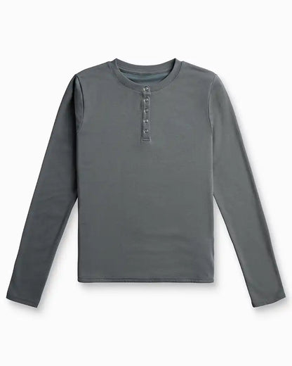 Drift Fitted Henley Long Sleeve