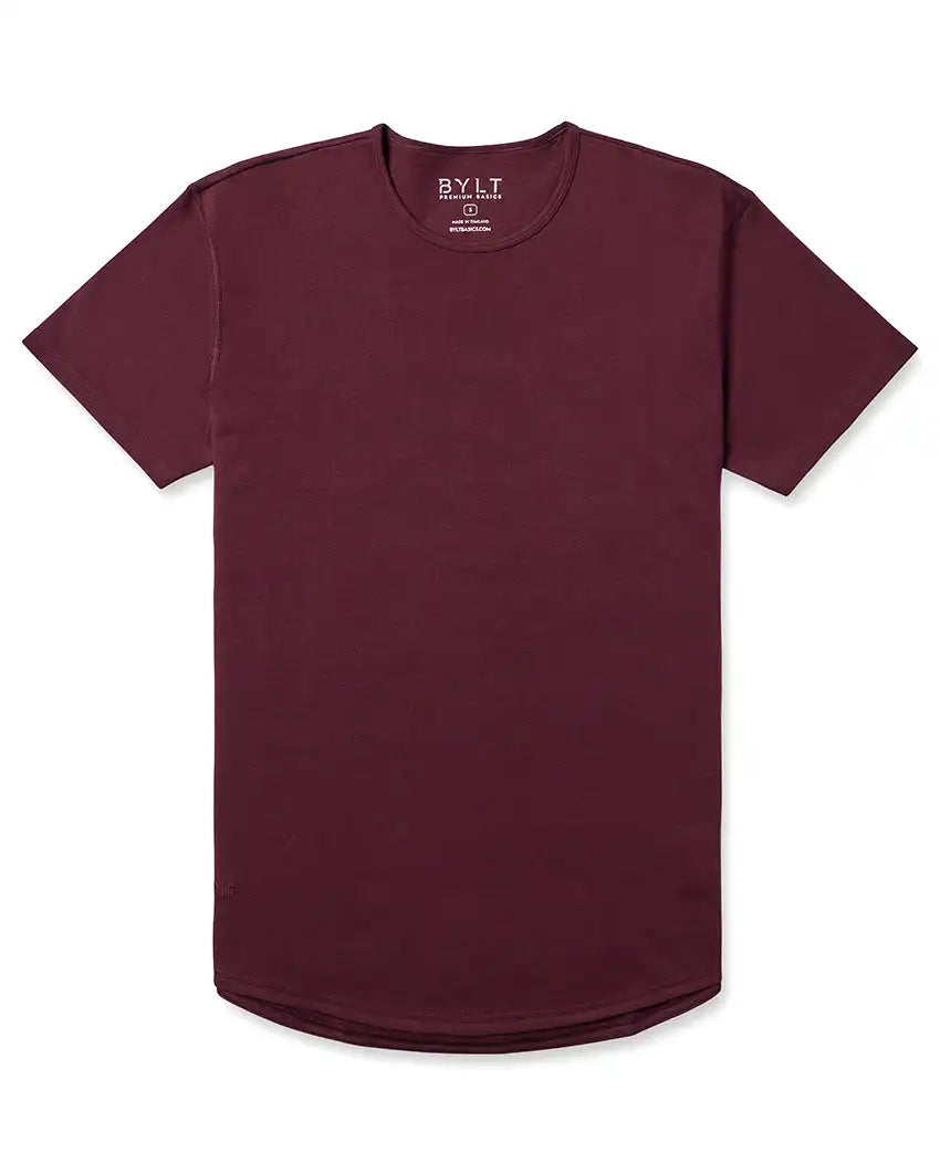 Cotton Short Sleeve Drop-Cut