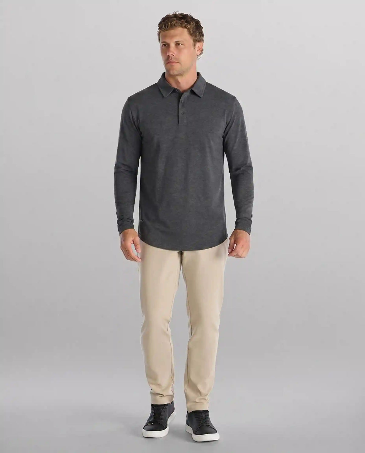 Drop-Cut Long Sleeve: LUX Polo