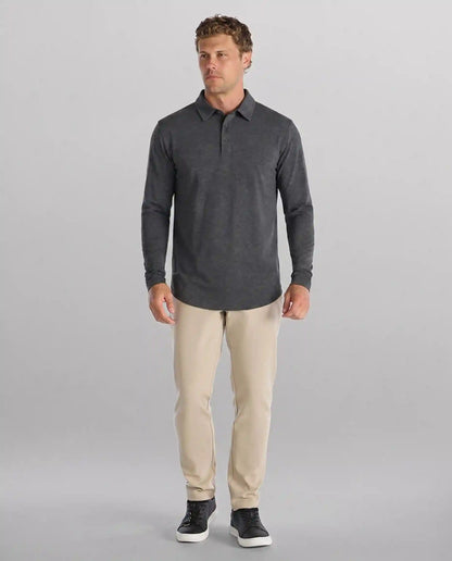 Drop-Cut Long Sleeve: LUX Polo