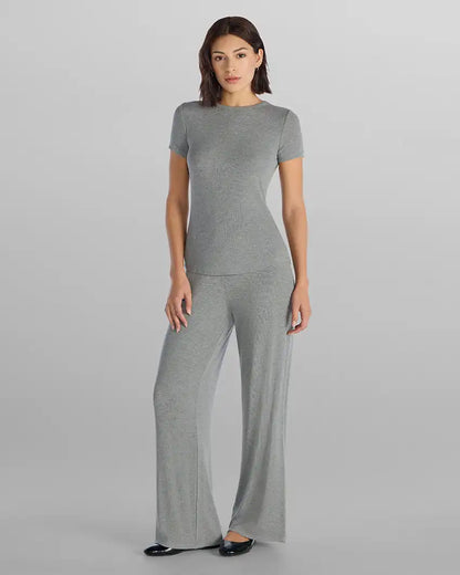 Modal Micro Rib Fitted Drop-Cut