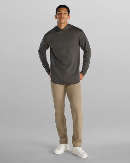 Hooded Drop-Cut Long Sleeve