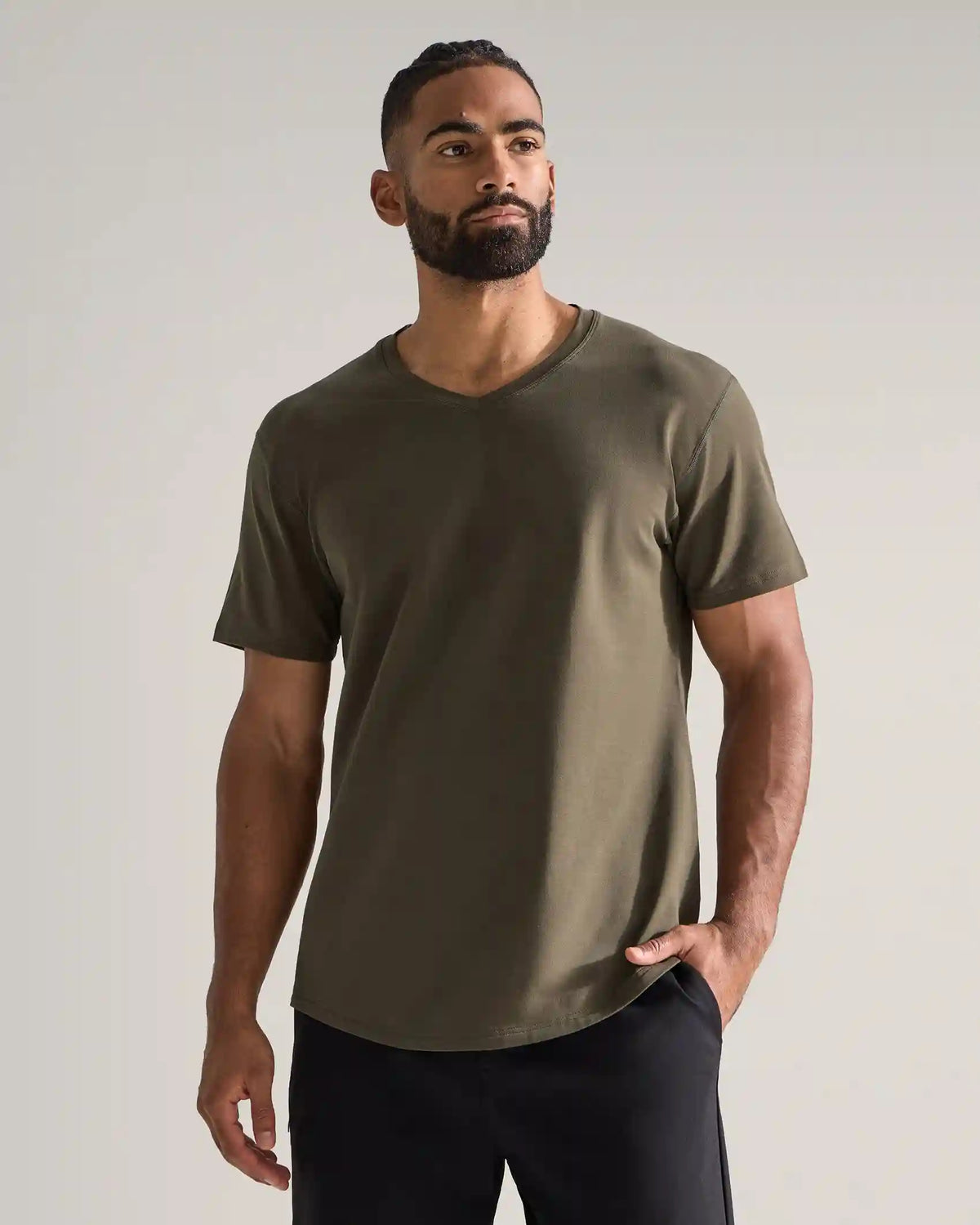 Drop-Cut V-Neck: LUX