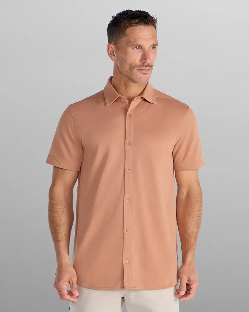 Bayside Oxford Short Sleeve Button Down