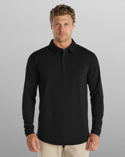 Drop-Cut Long Sleeve: LUX Polo