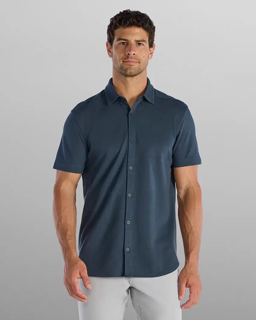 Bayside Oxford Short Sleeve Button Down