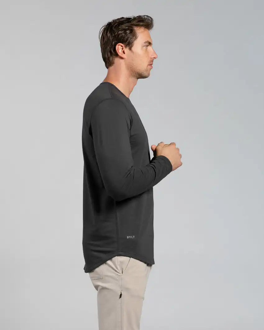 Drop-Cut Long Sleeve: BYLT Signature