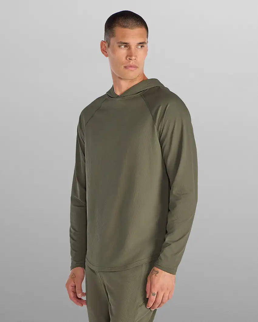Adaptive Micro Waffle Hooded Drop-Cut