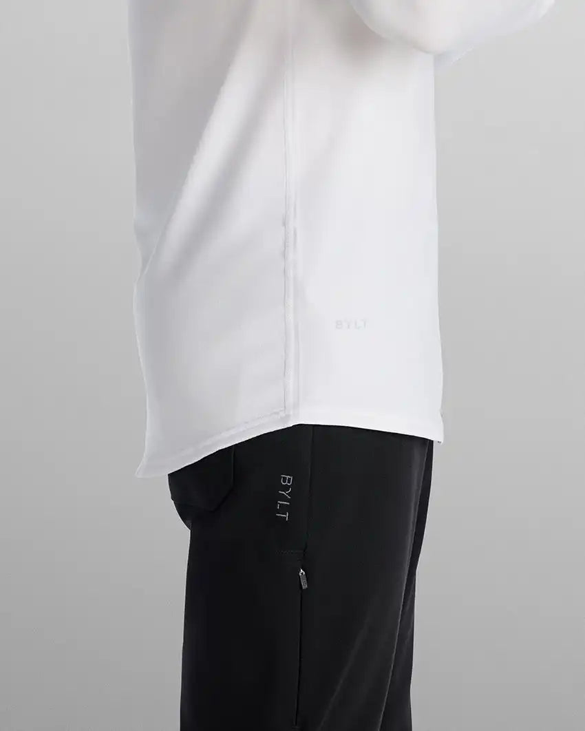 V-Neck Long Sleeve Drop-Cut: LUX