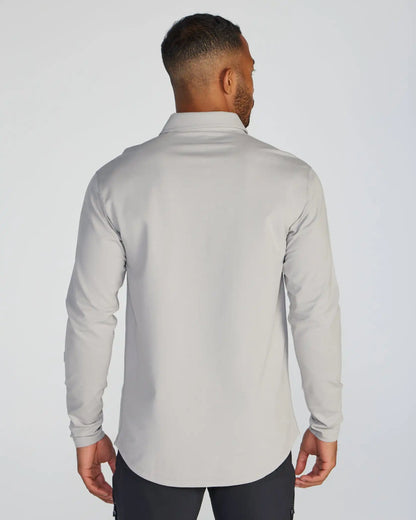 Drop-Cut Long Sleeve: LUX Polo